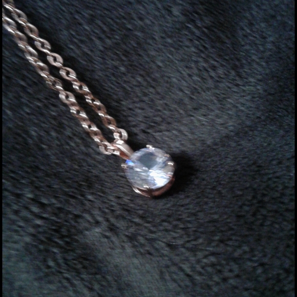 Swarovski Crystal Necklace Rose Gold - Picture 2 of 4
